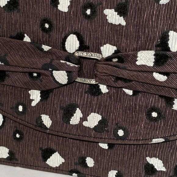 1362 Vintage !940’s Mr. stanley Clutch Purse Rhinestone Buckle Original Mirror - Picture 2 of 8